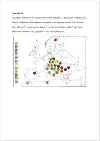 Supplementary materials 3: Haplotype distribution in Europe and Northern Africa