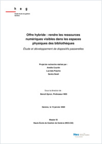 Mémoire de recherche