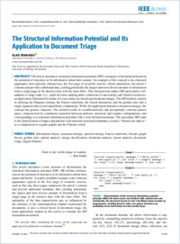 atanasiu2022-thestructuralinformationpotentialanditsapplicationtodocumenttriage-withoutaddenda