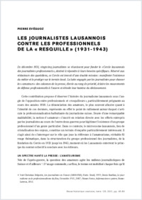 evquozlesjournalisteslausannoiscontrelesprofessionnelsdelaresquille1931-1943revuehistoriquevaudoise2021-12965-80