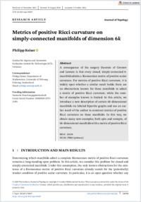 journaloftopology-2024-reiser-metricsofpositivericcicurvatureonsimplyconnectedmanifoldsofdimension6k6k