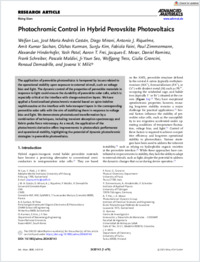 advancedmaterials-2025-luo-photochromiccontrolinhybridperovskitephotovoltaics