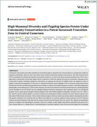 africanjournalofecology-2025-massoh-highmammaldiversityandflagshipspeciespersistundercommunity