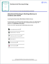 attentionalorientinginworkingmemoryinchildrenwithadhd