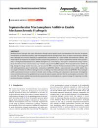 angewcheminted-2026-scarlat-supramolecularmechanophoreadditivesenablemechanochromichydrogels